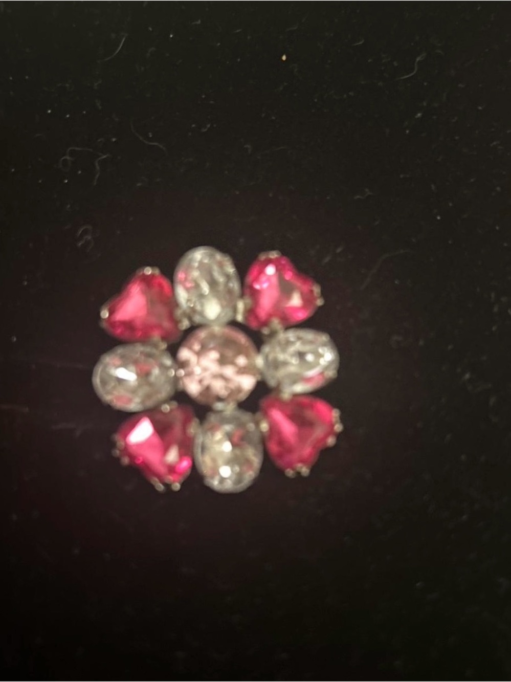 Sparkling Pink and Clear Flower Cluster Brooch - Women Jewelry